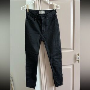 Everlane High Rise Skinny Jeans Womens 25 Black‎ New Authentic Cotton